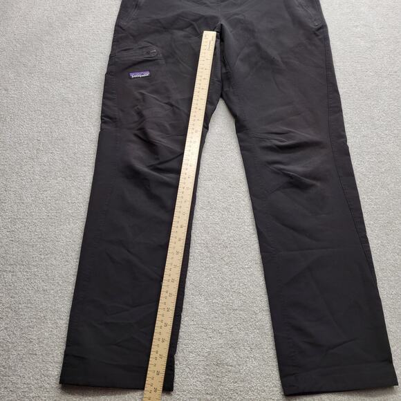 Patagonia Simple Guide Pants Women’s Medium Black Faded Hiking Climbing - Picture 7 of 9